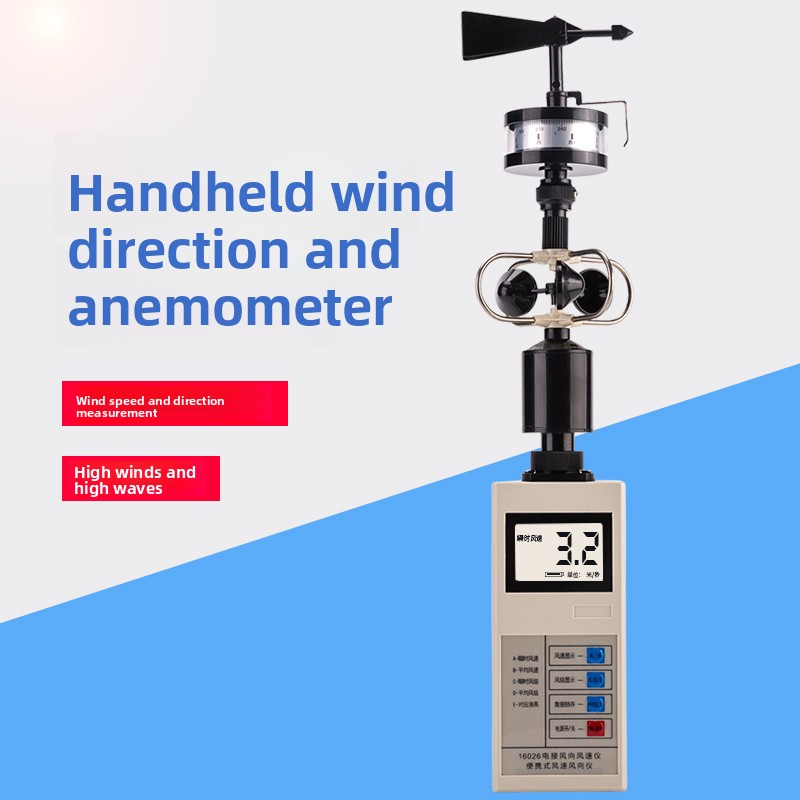 Anemometer Wind Speed - Digitales Handanemometer mit Windfahne – 0-30m/s