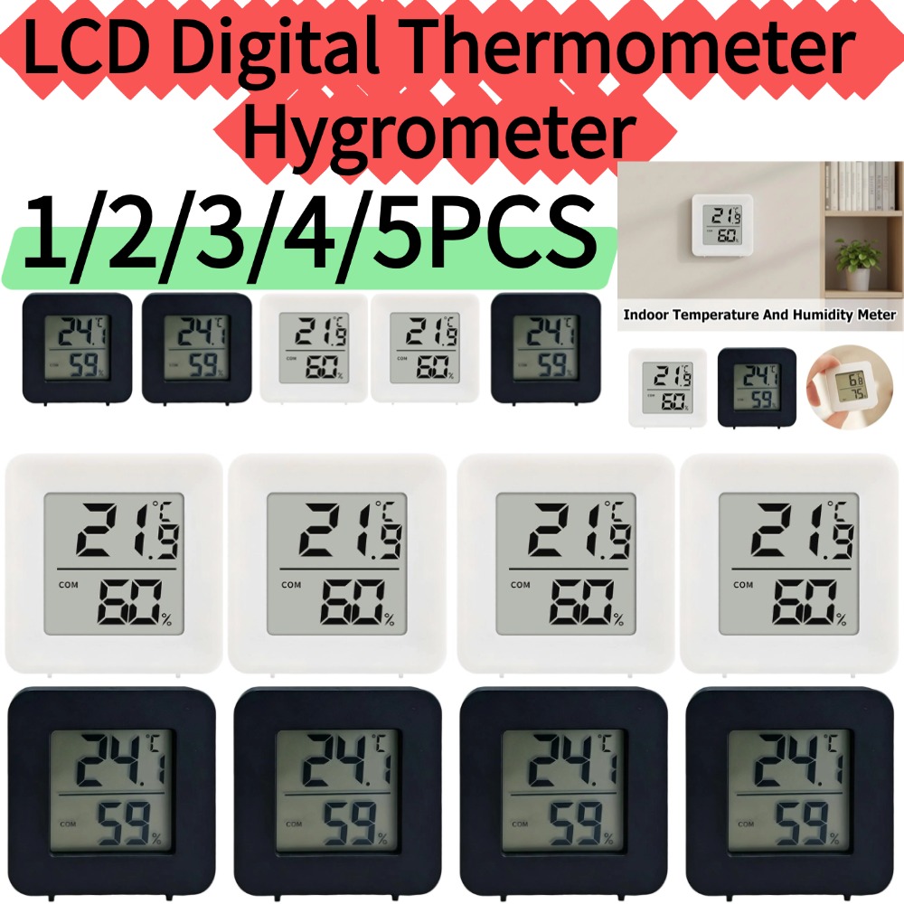 Weather Station Indoor - 1/2/3/4/5 Stück Elektronisches Raumtemperatur- und Feuchtigkeitsmessgerät
