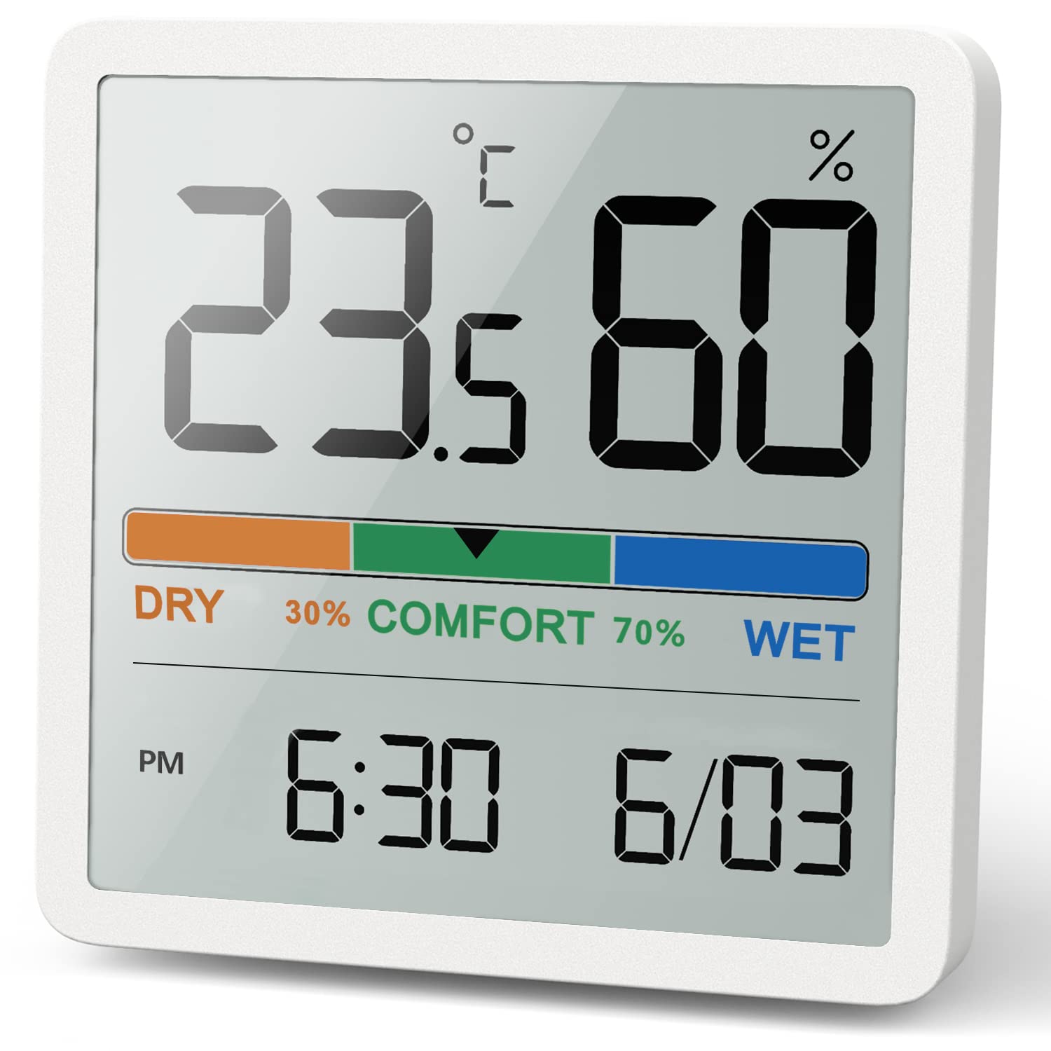 Weather Station Indoor - NOKLEAD Neues digitales Heim-Innentemperatur- und Feuchtigkeitsmessgerät,