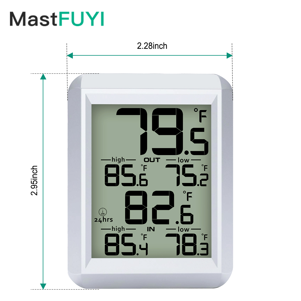 Weather Station Indoor - MASTFUYI Digitales Thermometer für drinnen und