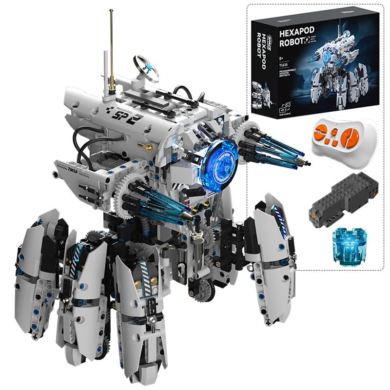 Science Robot - Technischer Programmierbarer Hexapod-Roboter Science-Fiction-Kriegsmaschine Baukasten Ferngesteuerte