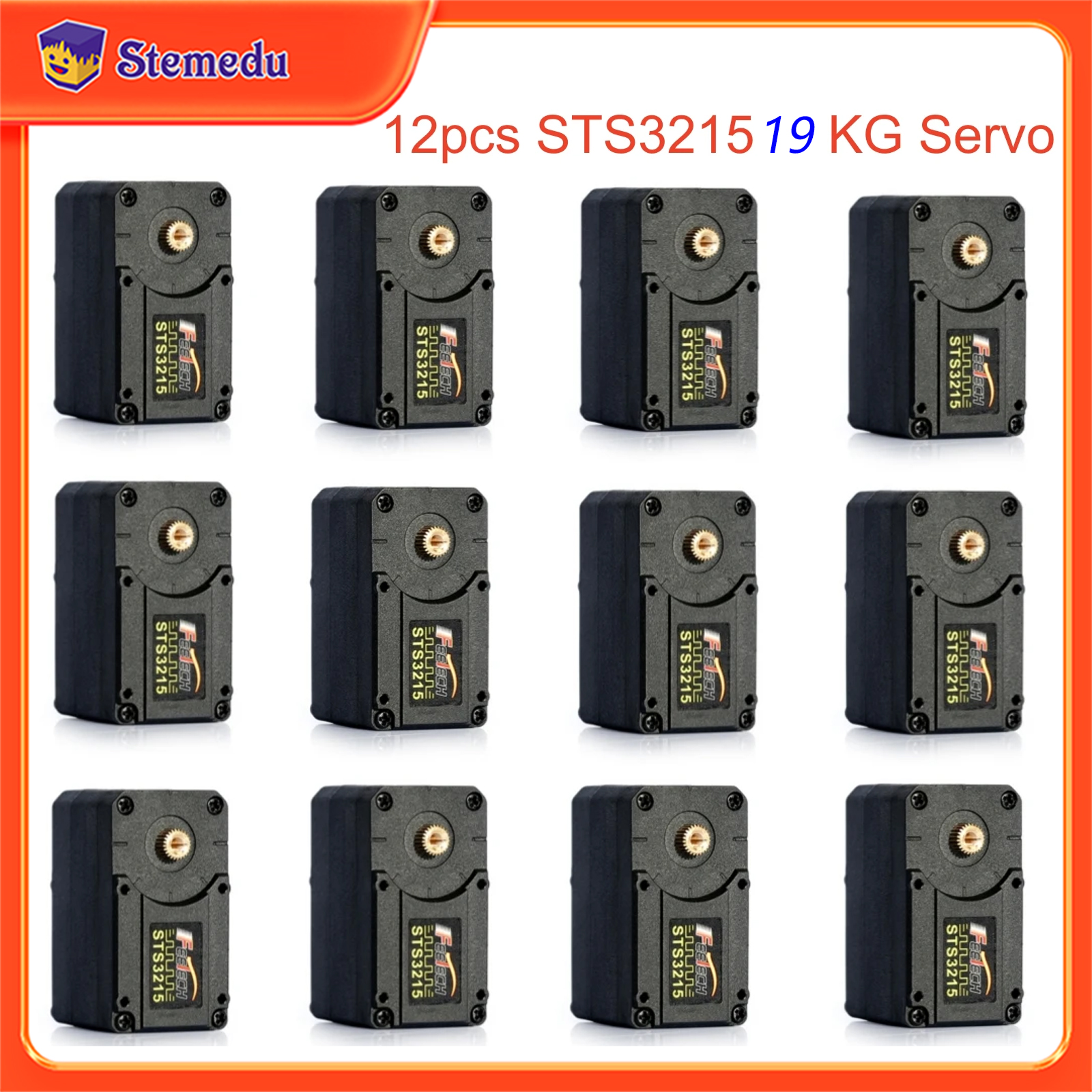 Robot Arm Motor - 12 Stück Feetech STS3215 19 kg