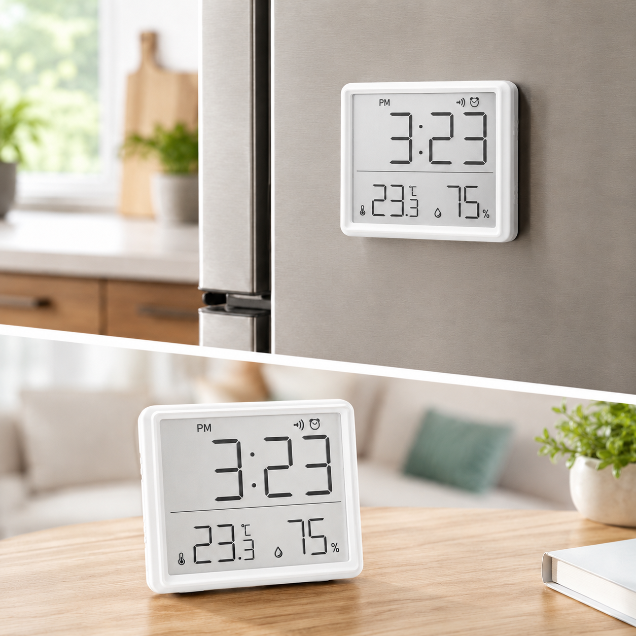Weather Station Indoor - Multifunktions-Thermometer, Hygrometer, automatischer elektronischer Temperatur- und