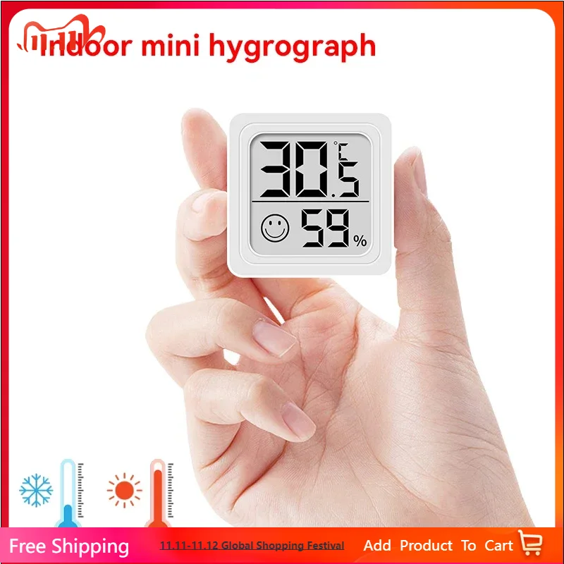 Weather Station Indoor - 2025 Neues Mini-LCD-Digital-Thermometer und Hygrometer für