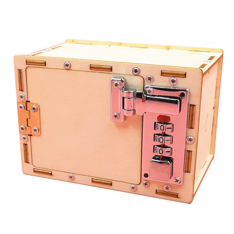 Science And Invention - DIY Holz handgemachtes Spielzeug mechanische Passwort