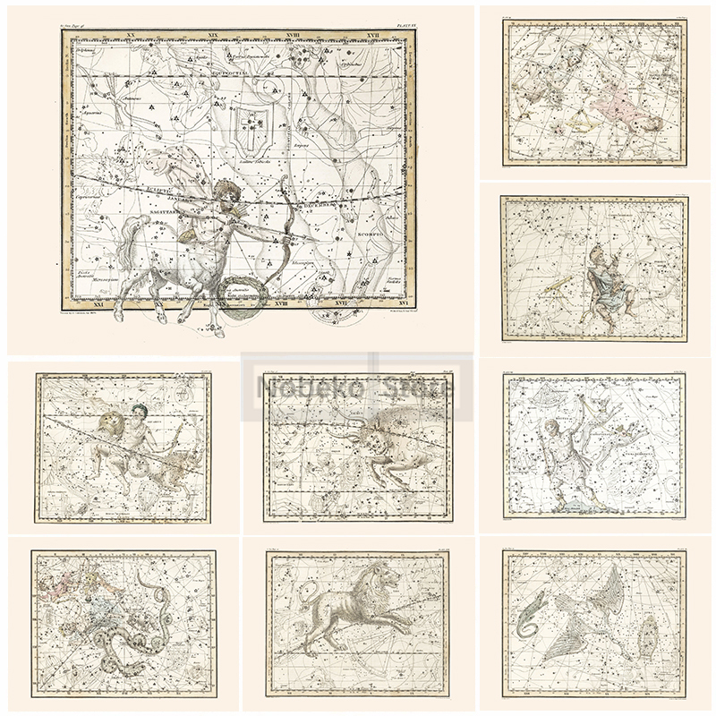 Star Map Poster - Sternzeichen Karte Astrologie Karte Poster Astrologie