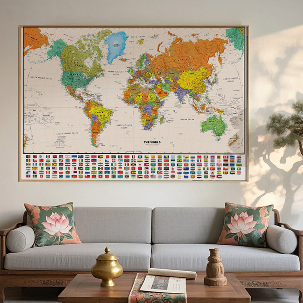 Star Map Poster - 100 x 70 cm große Weltkarte,