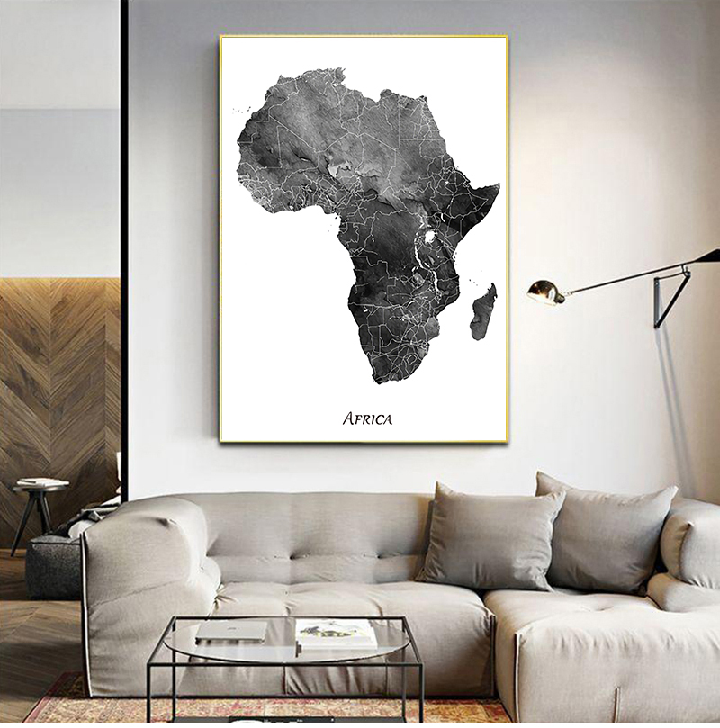 Afrika Karte Poster und Drucke – Star Map Poster Bewertung und Preis