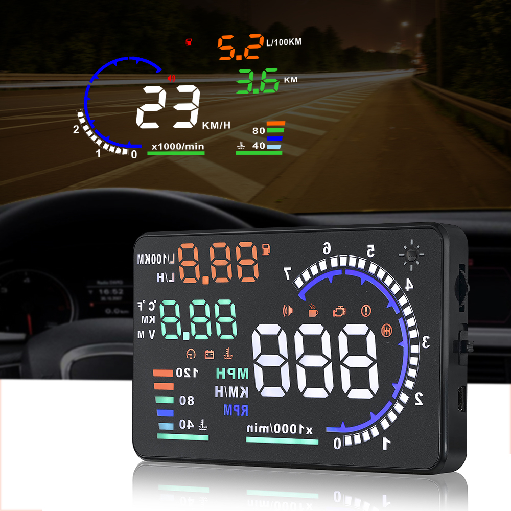 AD 5,5'' OBD2 HUD Auto Head Up – Anemometer Wind Speed Bewertung und Preis