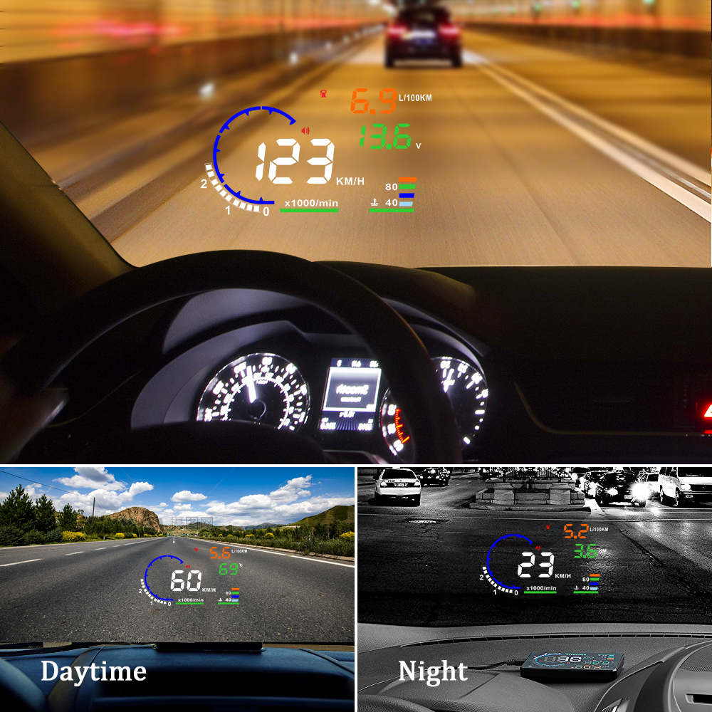 AD 5,5'' OBD2 HUD Auto Head Up – Anemometer Wind Speed Bewertung und Preis