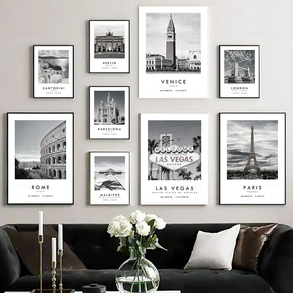 Schwarz Weiß Stadt Reise Fotog – Star Map Poster Bewertung und Preis