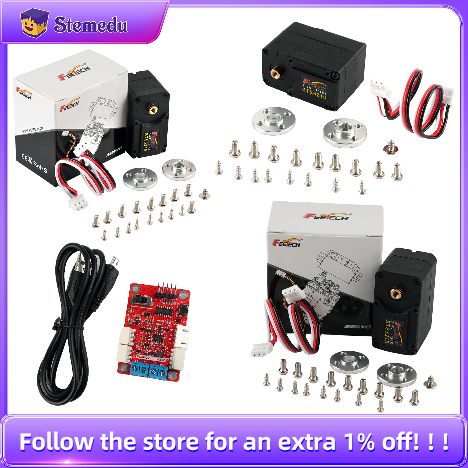 Feetech 7,4 V 19 kg ST-3215 se – Robot Arm Motor Bewertung und Preis