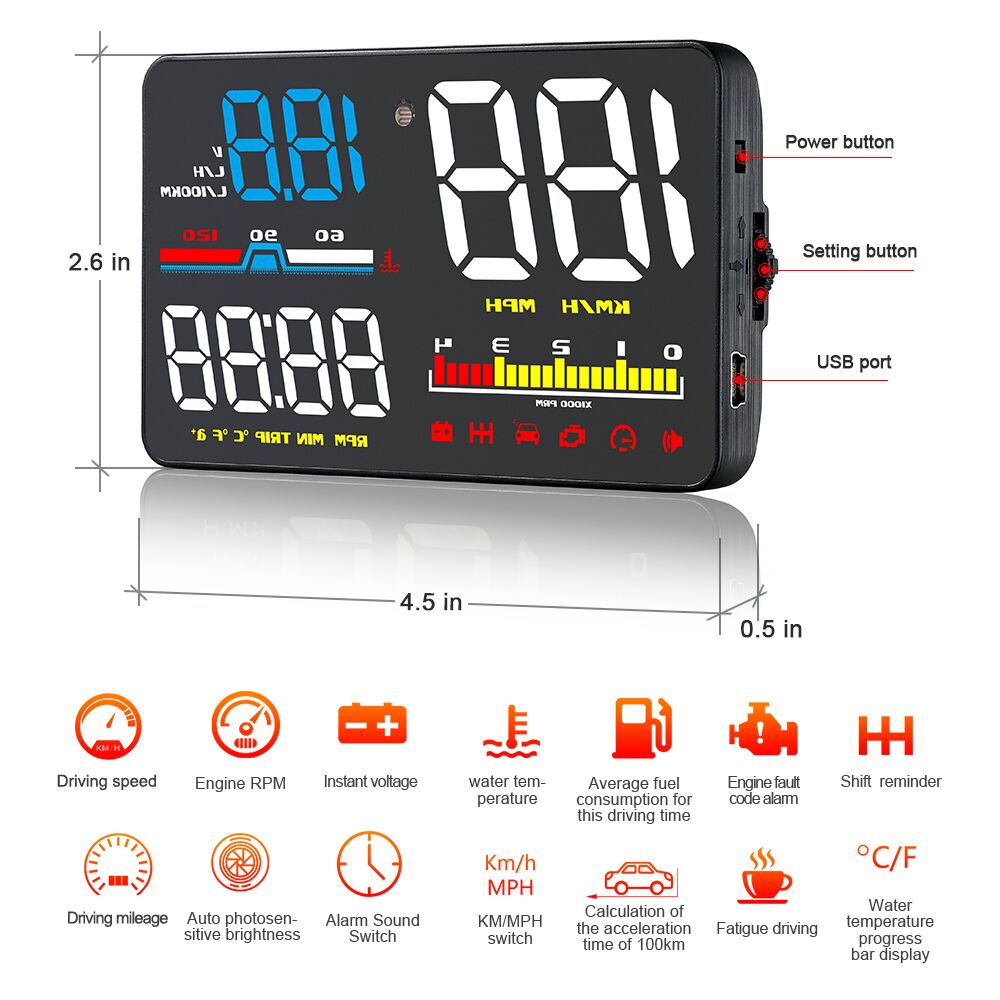 D5000 Digitaler OBD2 Auto-Wind – Anemometer Wind Speed Bewertung und Preis