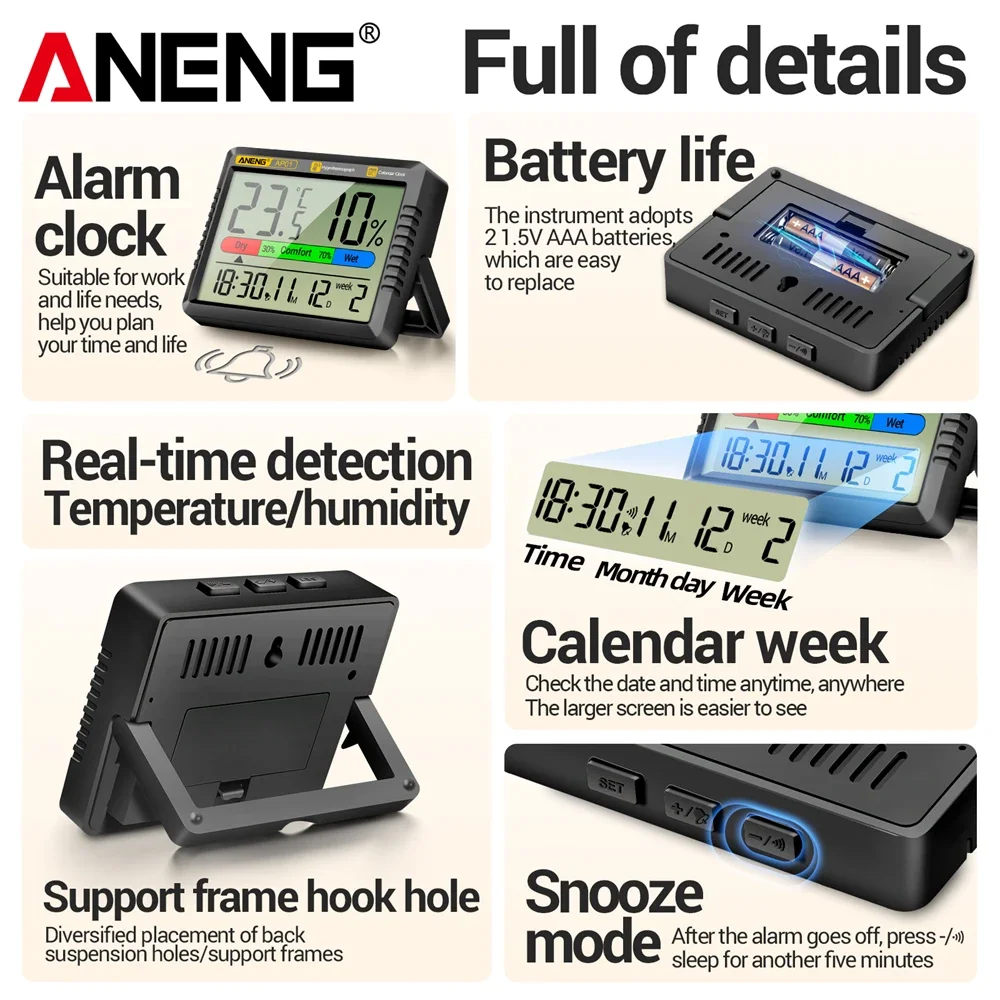 ANENG AP01 LCD Digital-Thermom – Weather Station Indoor Bewertung und Preis