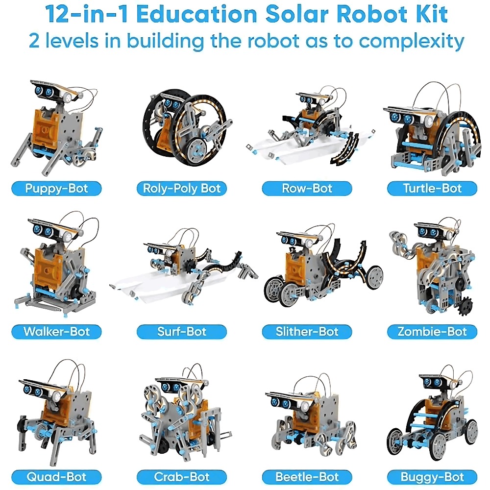 Solar-Roboter-Bausteine, 12-in – Science Robot Bewertung und Preis
