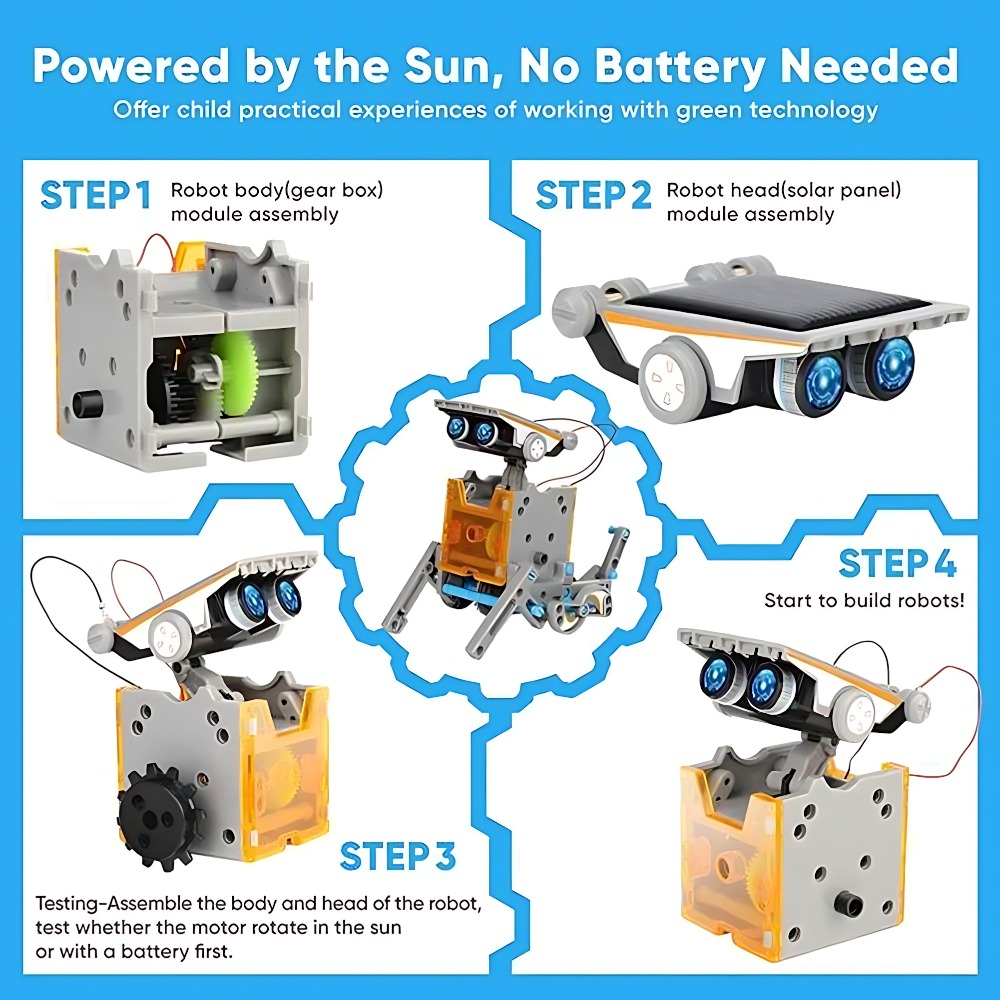 Solar-Roboter-Bausteine, 12-in – Science Robot Bewertung und Preis