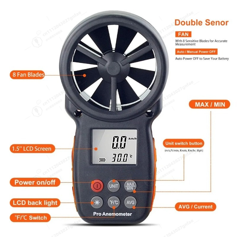 BT-100 Digitales Anemometer Ha – Anemometer Wind Speed Bewertung und Preis