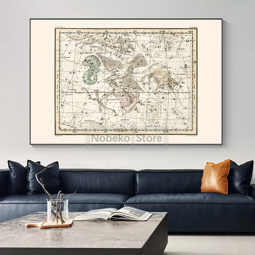 Sternzeichen Karte Astrologie  – Star Map Poster Bewertung und Preis