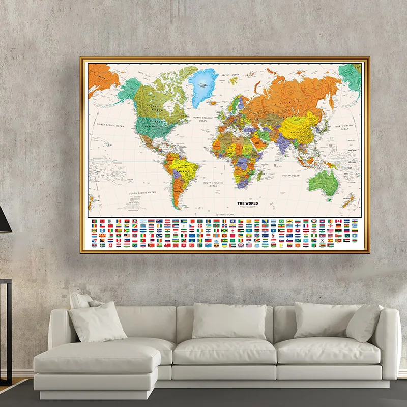100 x 70 cm große Weltkarte, k – Star Map Poster Bewertung und Preis