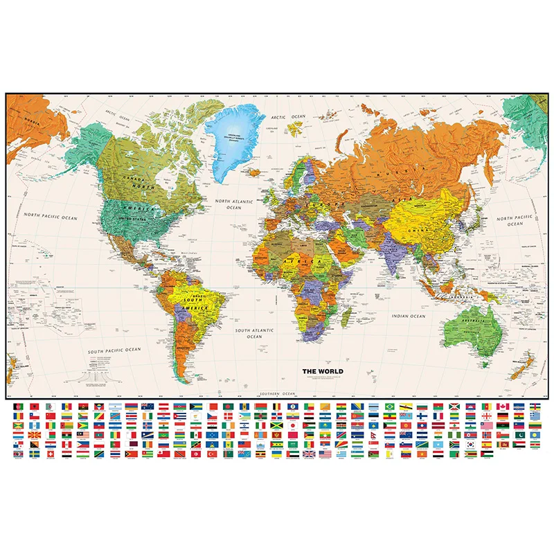100 x 70 cm große Weltkarte, k – Star Map Poster Bewertung und Preis