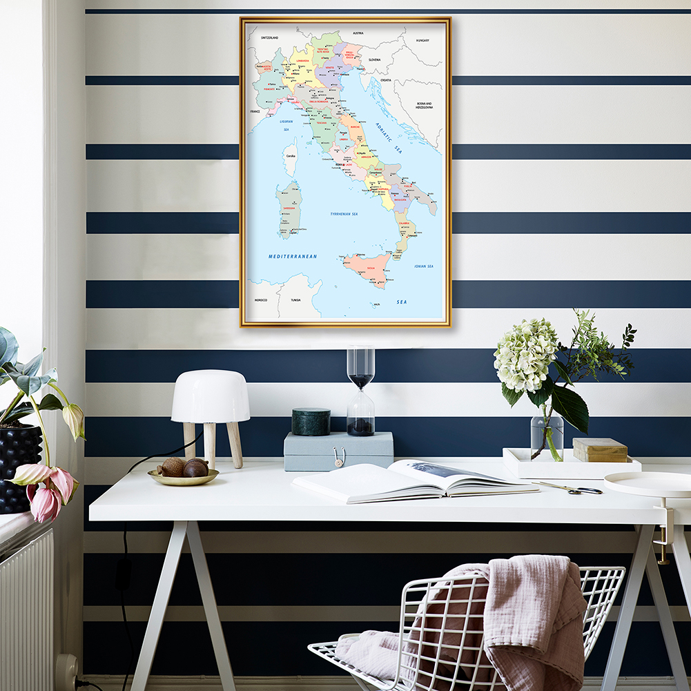 42*59cm In Italienische Politi – Star Map Poster Bewertung und Preis
