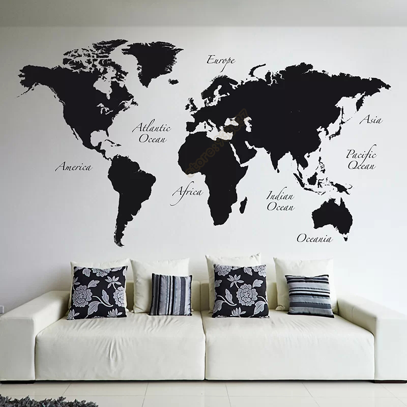 Große Weltkarte Vinyl Wandtatt – Star Map Poster Bewertung und Preis