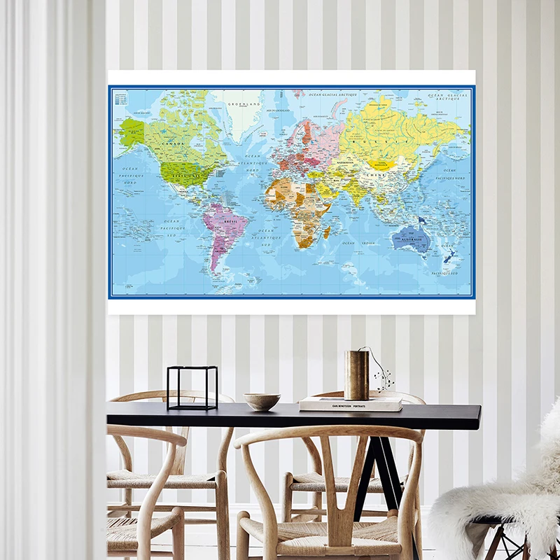 Carte Du Monde Weltkarte Wandp – Star Map Poster Bewertung und Preis