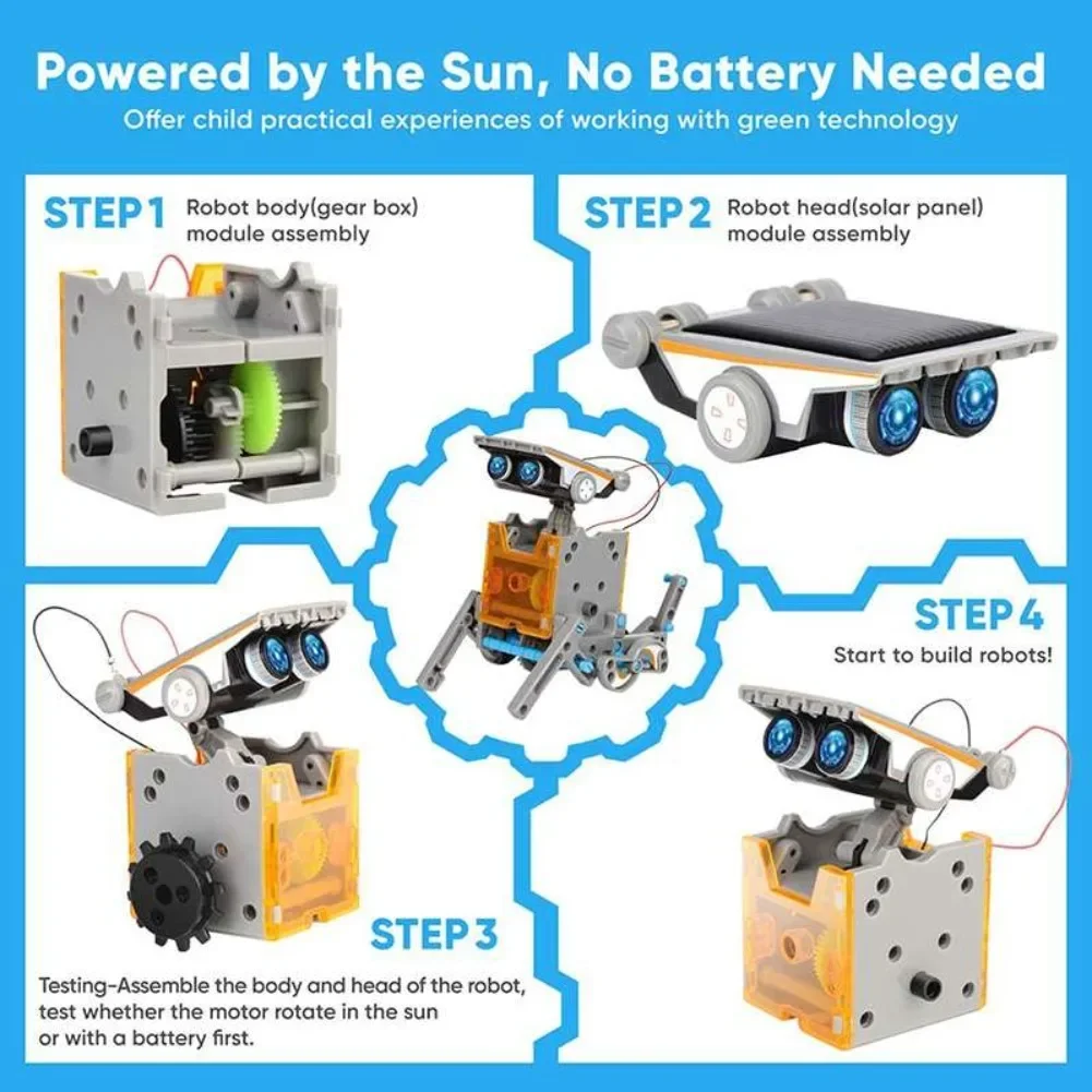 13-in-1 solarbetriebener Robot – Science Robot Bewertung und Preis
