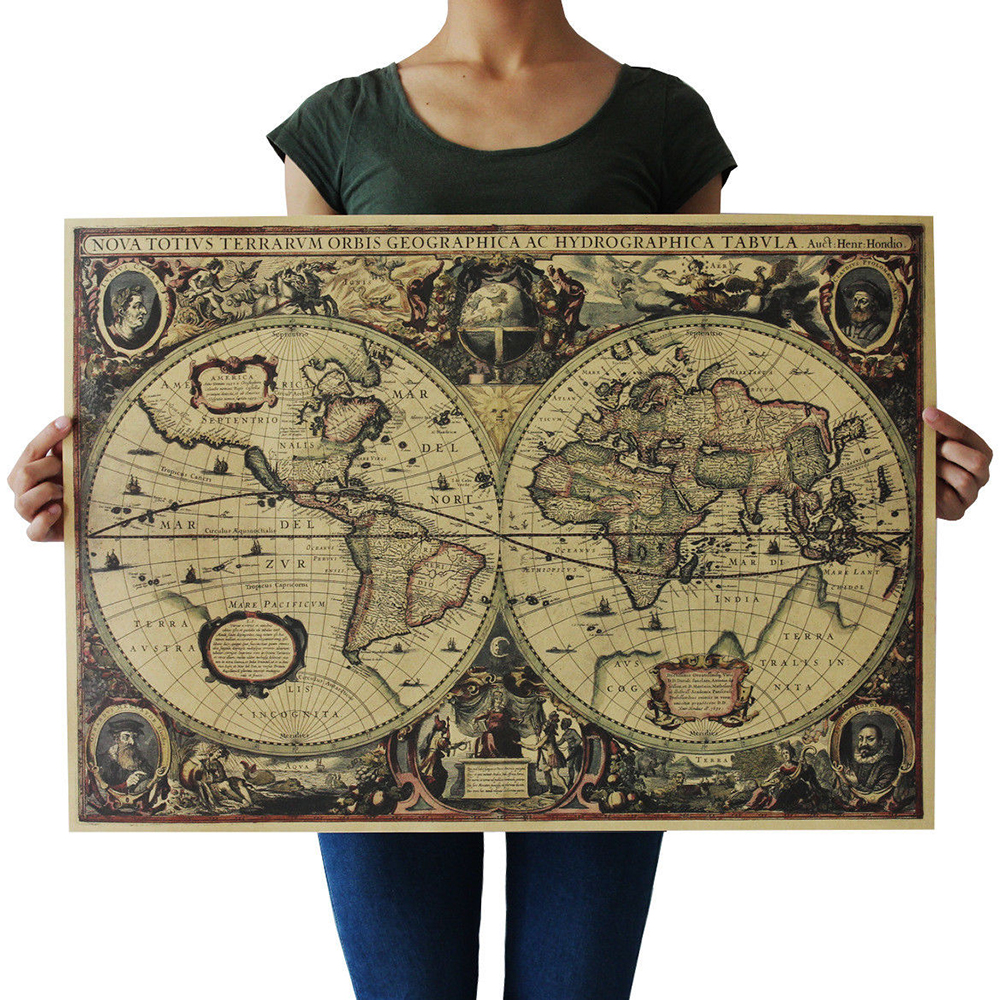 Retro Weltkarte Nautische Ozea – Star Map Poster Bewertung und Preis